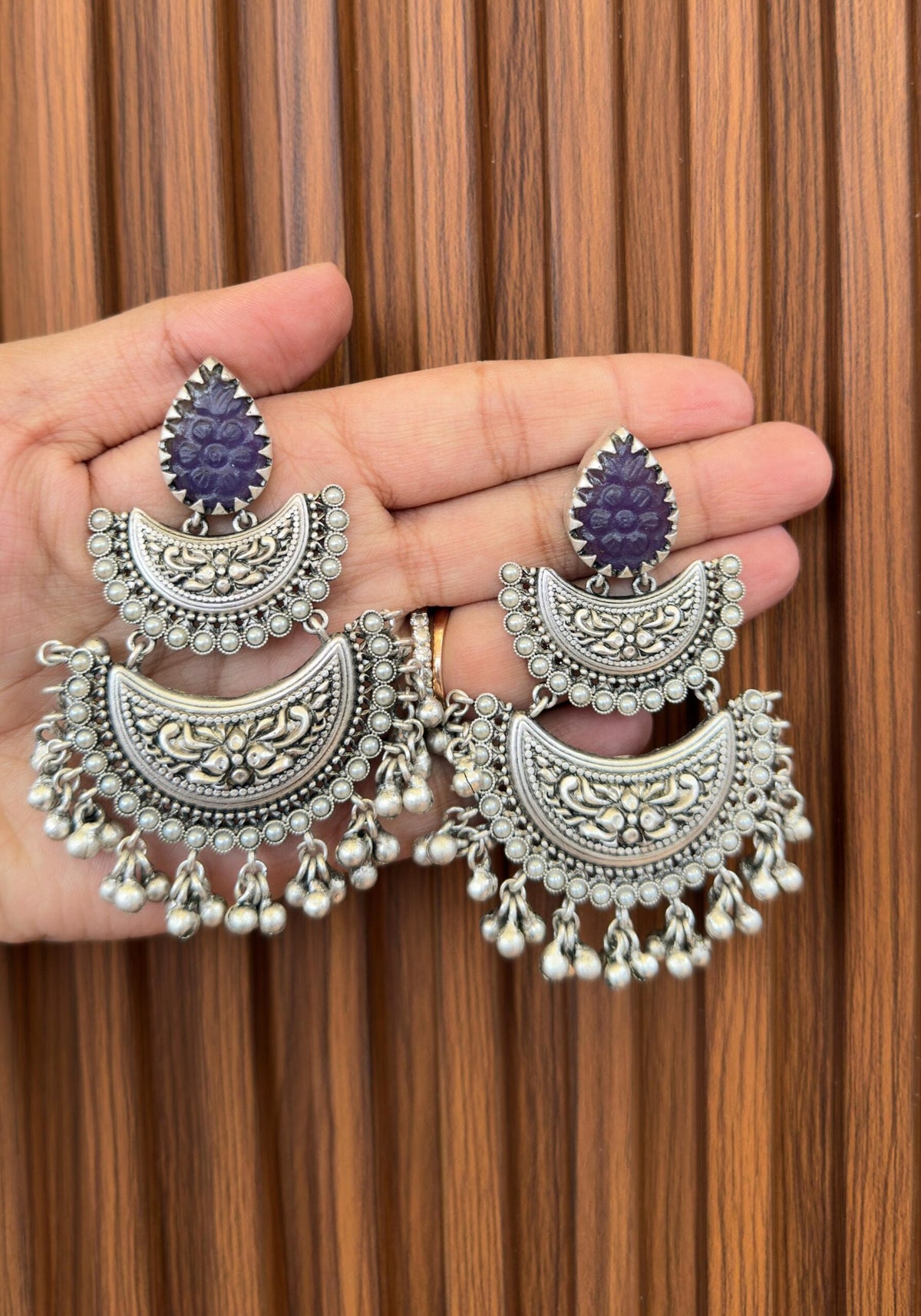 Oxidized Earrings5 image 0