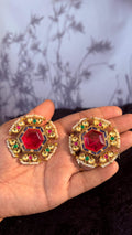 Studs33- dark pink colour image 0