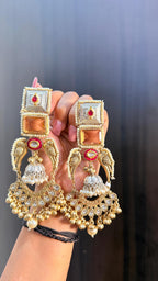 Suman 3.0 earrings - silver yellow image 1