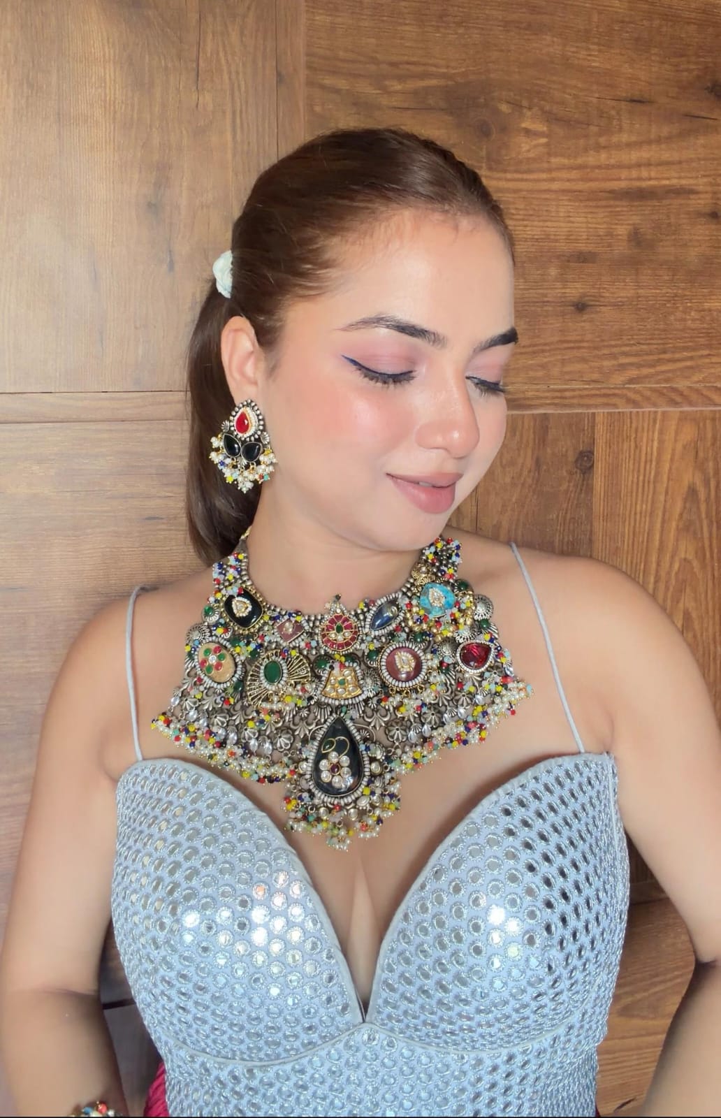 The Shakti Bandh Silver Neckpiece