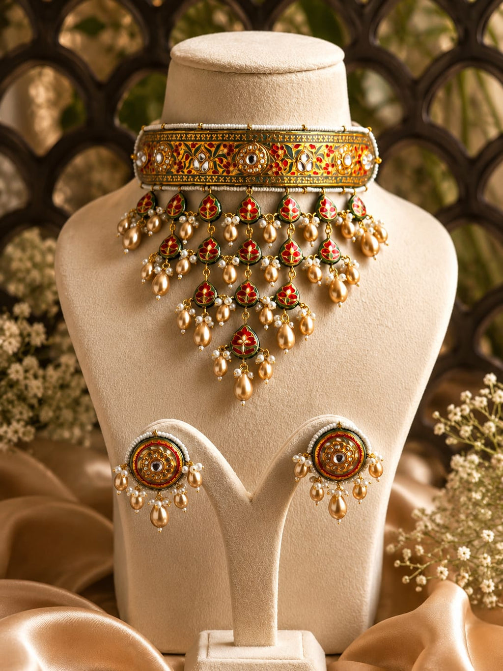 Red Partash choker