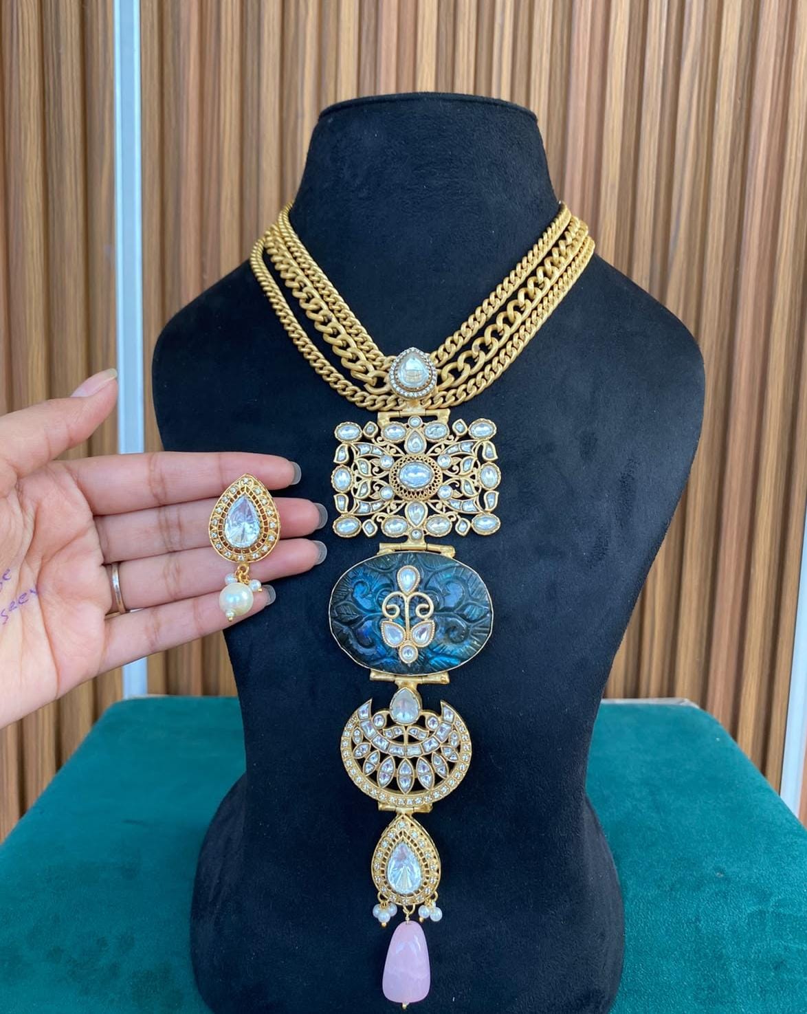Safa Neckpiece set- Blue