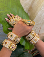 White pearl kada set