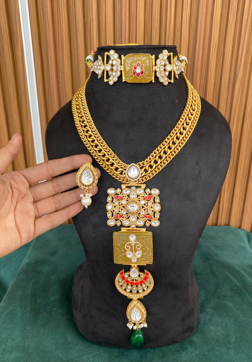 Safa Neckpiece set- Yellow