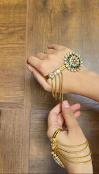 Inaya hathphool- Green