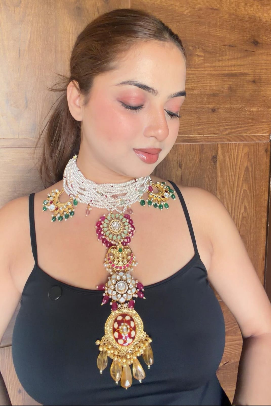 Falguni neckpiece -karwachauth Edit