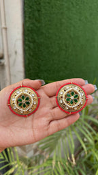 Panchi kundan studs image 0