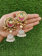 Small dual tone jhumki image 2