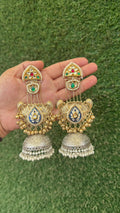 kiran jhumka- blue colour image 0