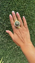 Surbhi middle finger rings- green image 1