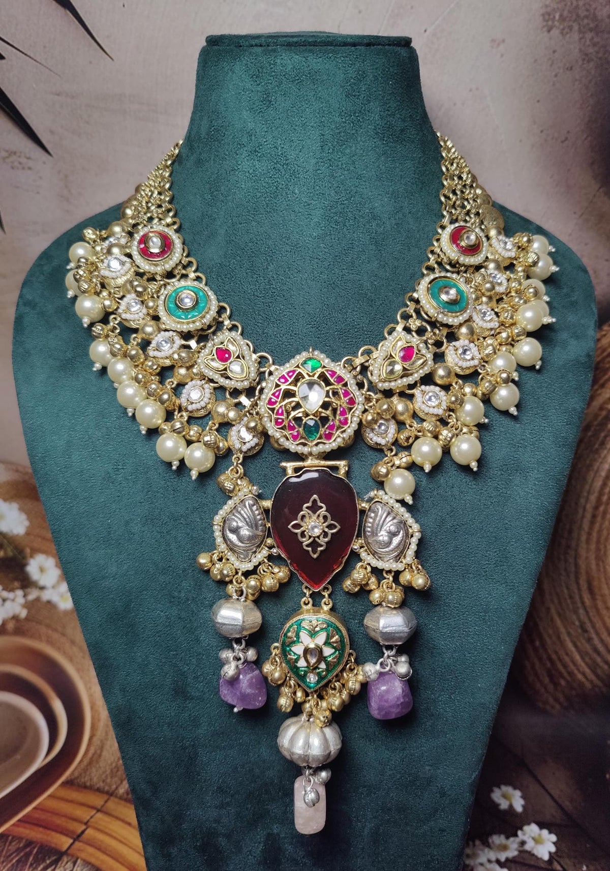 Sidharth neckpiece - red image 0