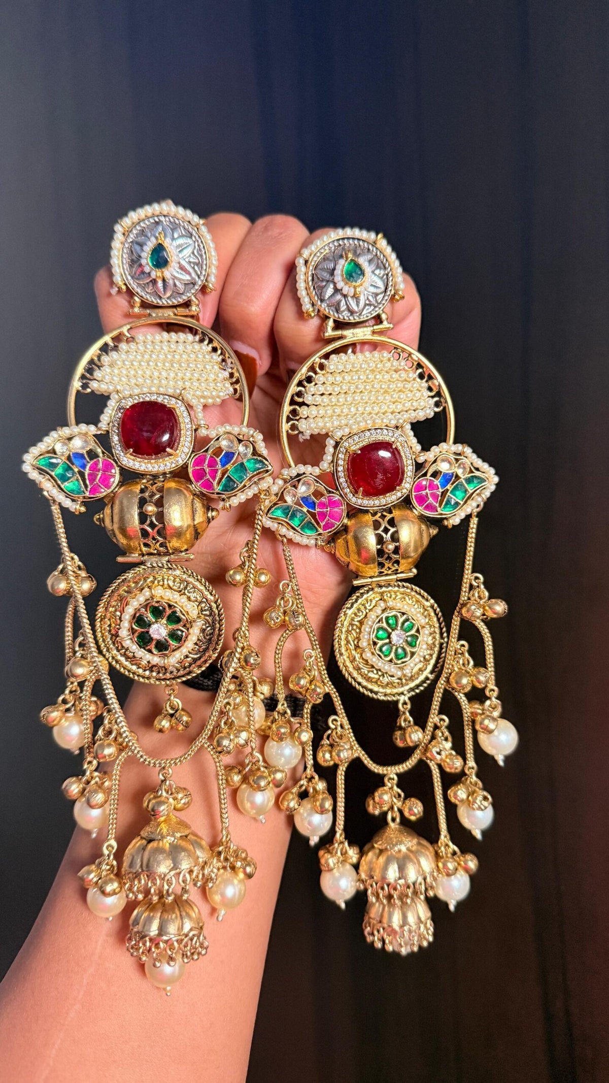 Anika earrings - red image 0