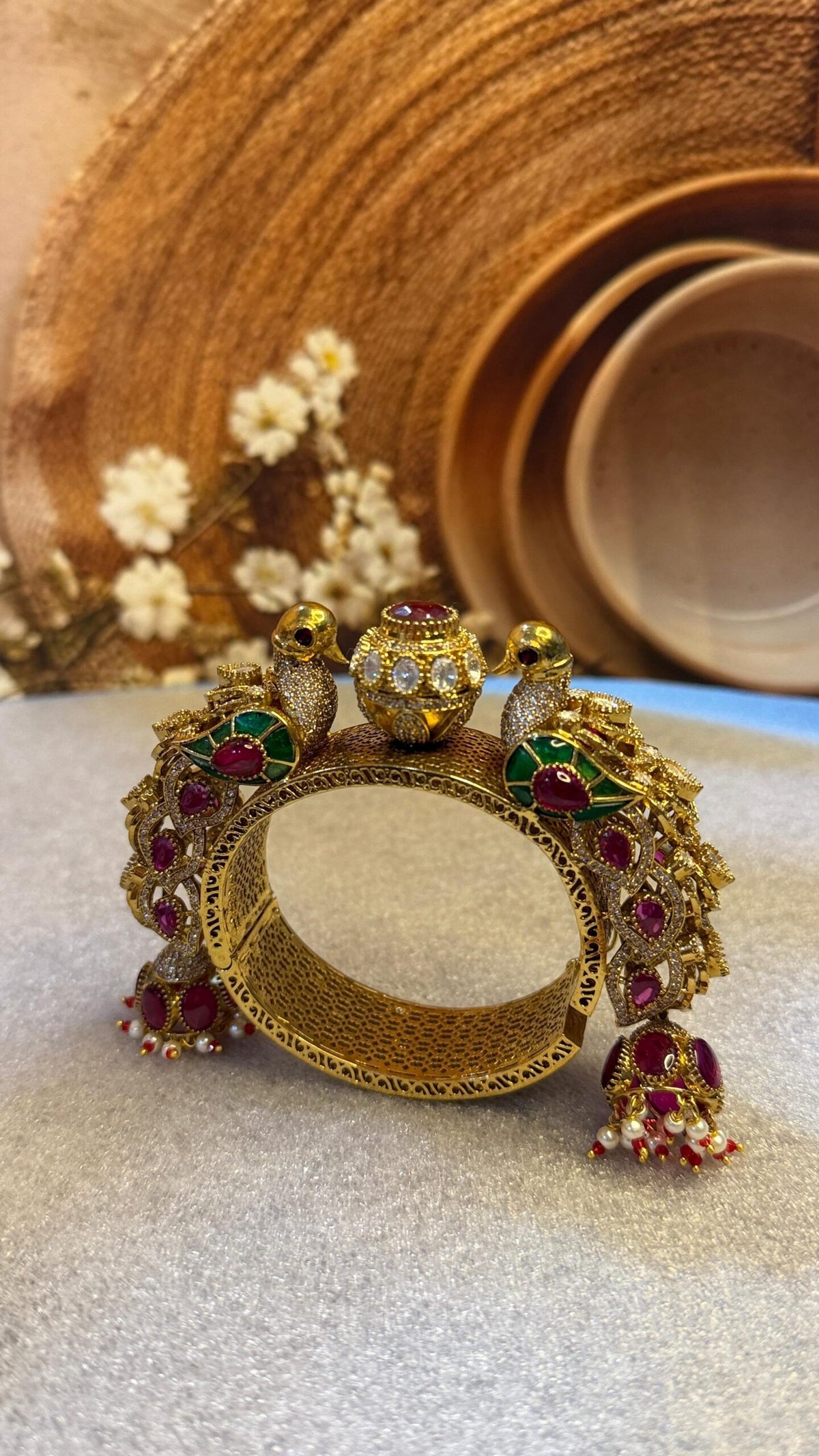 Lakshmi Peacock kada- multicolour image 1