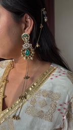 Dejhoor earrings - dark green image 3