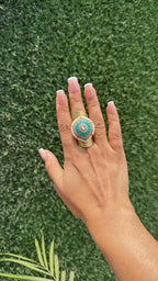 Surbhi middle finger rings 1 Aqua image 1