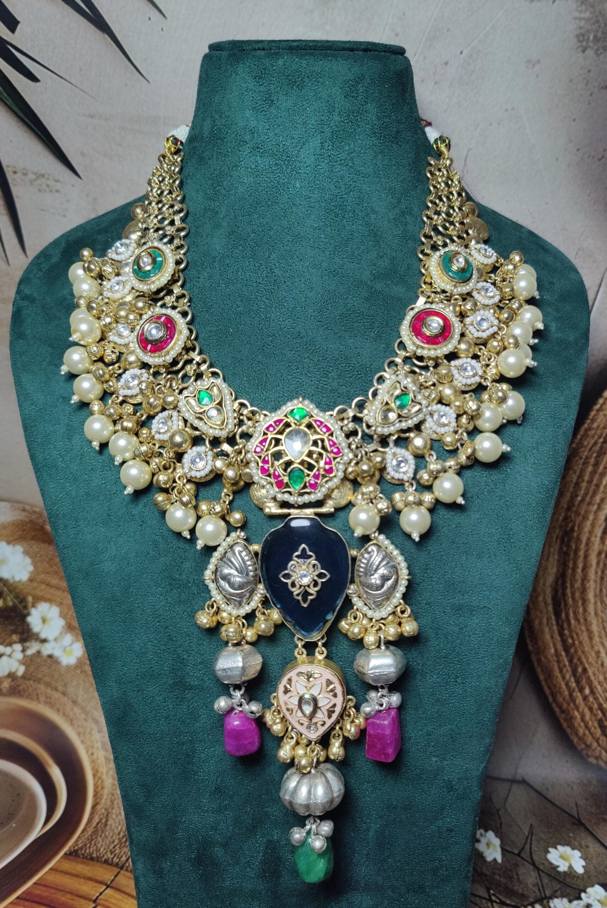 Sidharth neckpiece - blue image 0