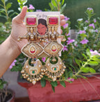 Nancy earrings-red colour image 0