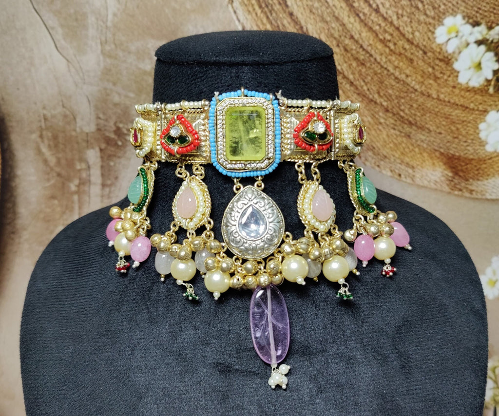 Mayuri choker - yellow image 2