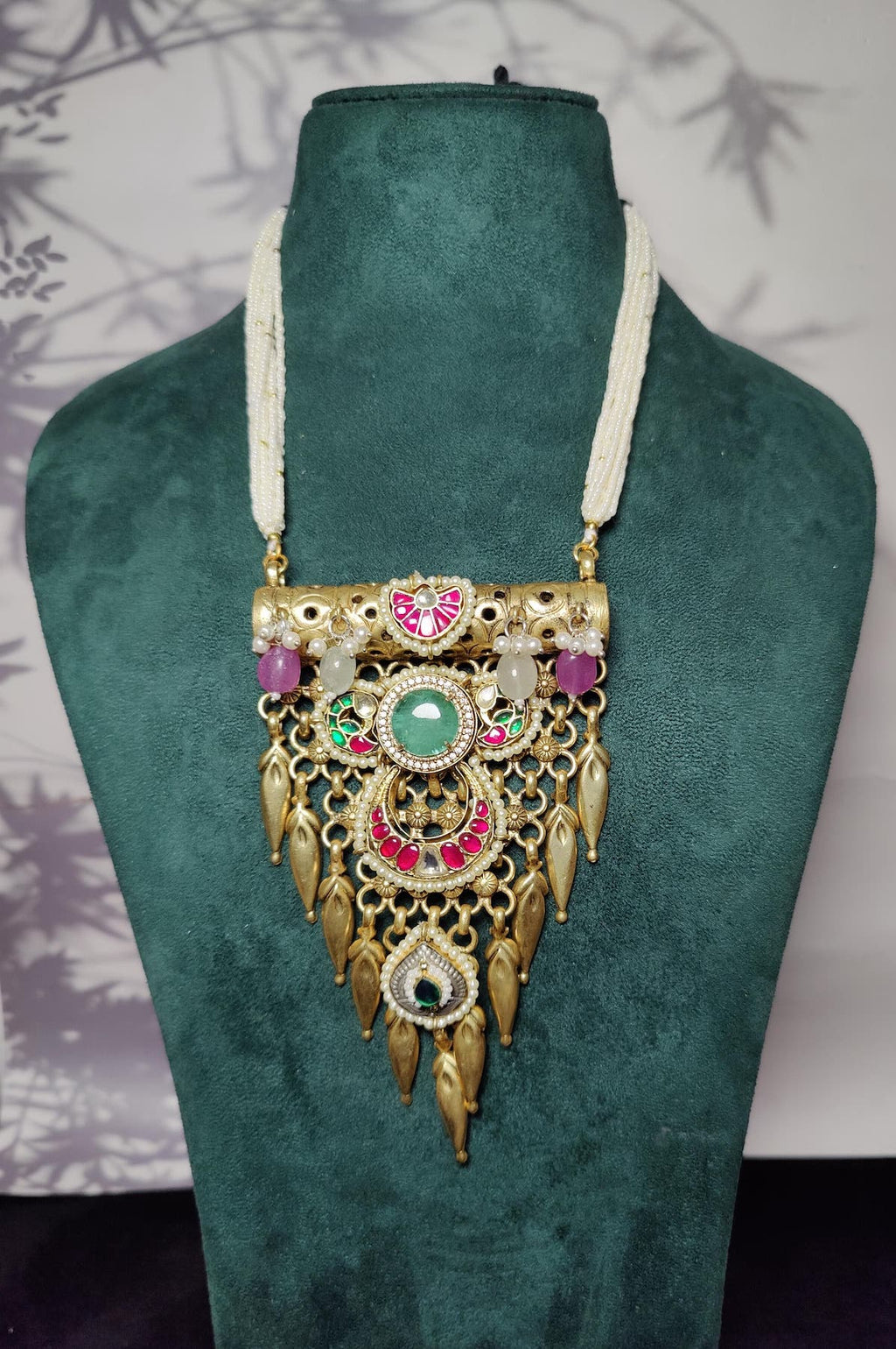 Dhanush pendant - light green image 1