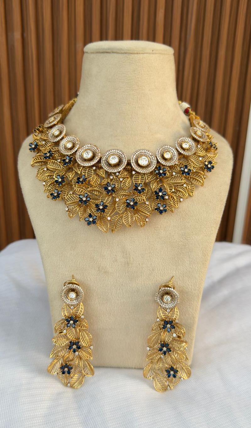 Tiya Neckpiece - Blue image