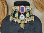 Mayuri choker - purple and red colour image 0