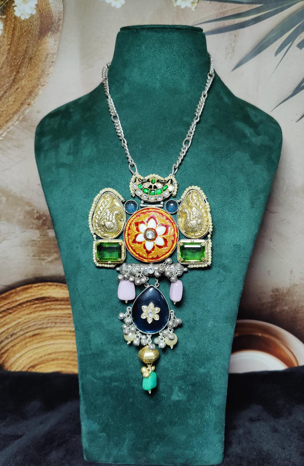 simran pendant -silver image 1