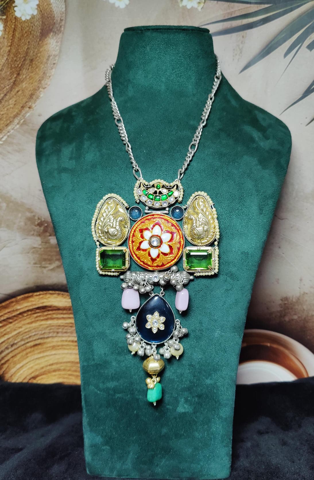 simran pendant -silver image 1