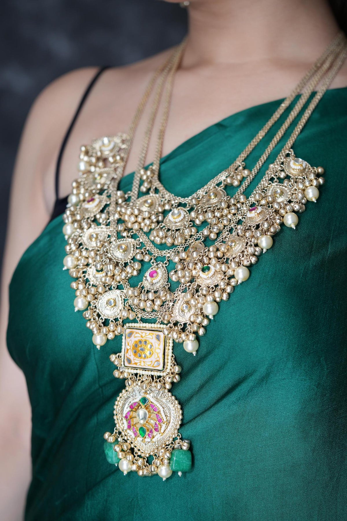 3 layered maharani haar image 3
