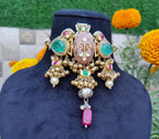Deeksha choker - light green image 2