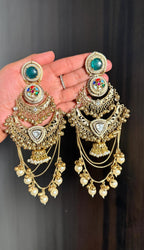 Fiza earrings - Dark Green image
