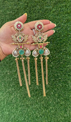 Isha earrings - Light Green image