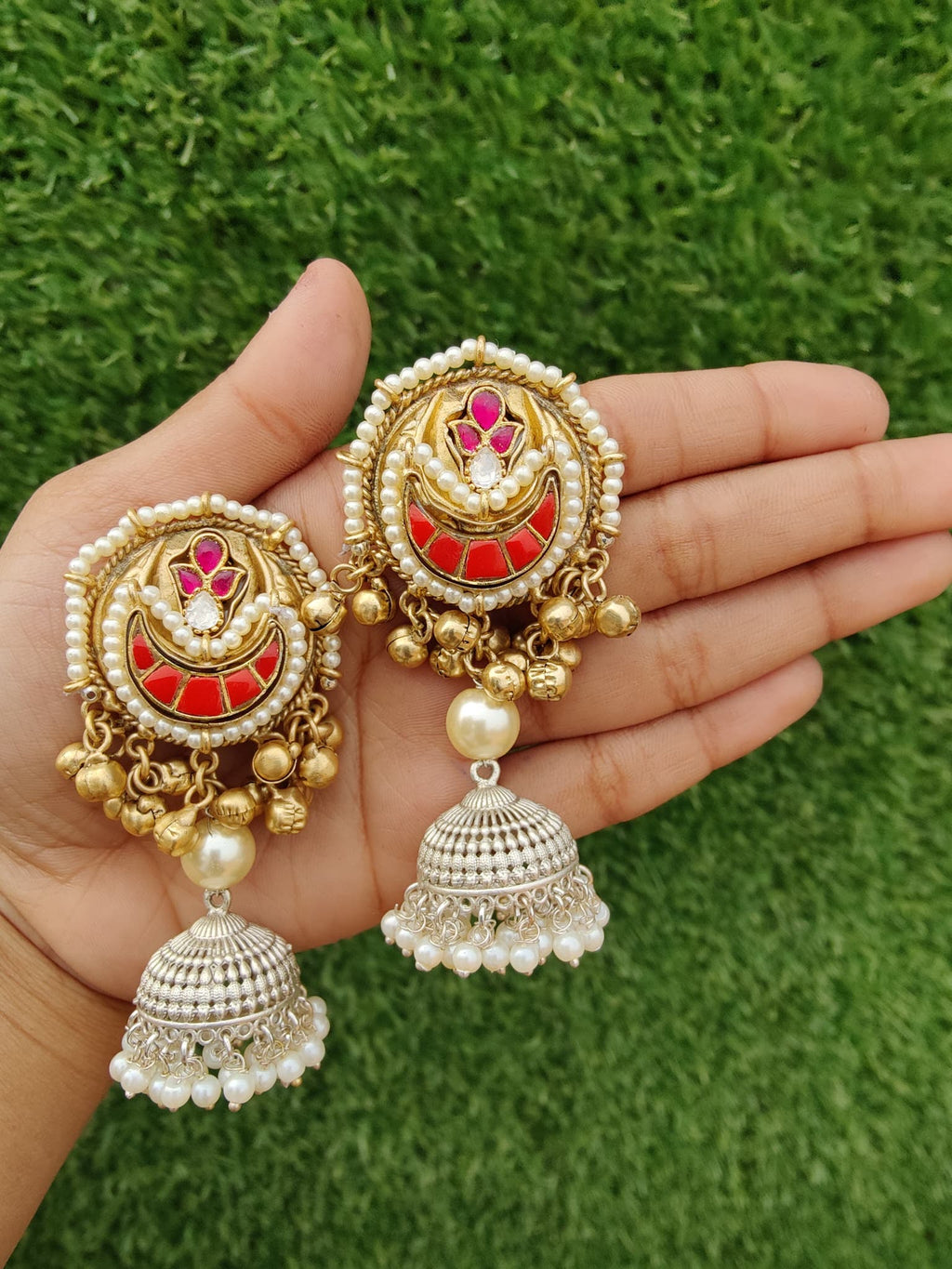 Small dual tone jhumki image 0