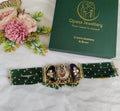 Ruhani choker-blue and dark green colour image 0