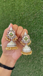 Pihu jhumki - silver image 1