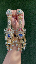 Yashoda earrings - dark blue image 0