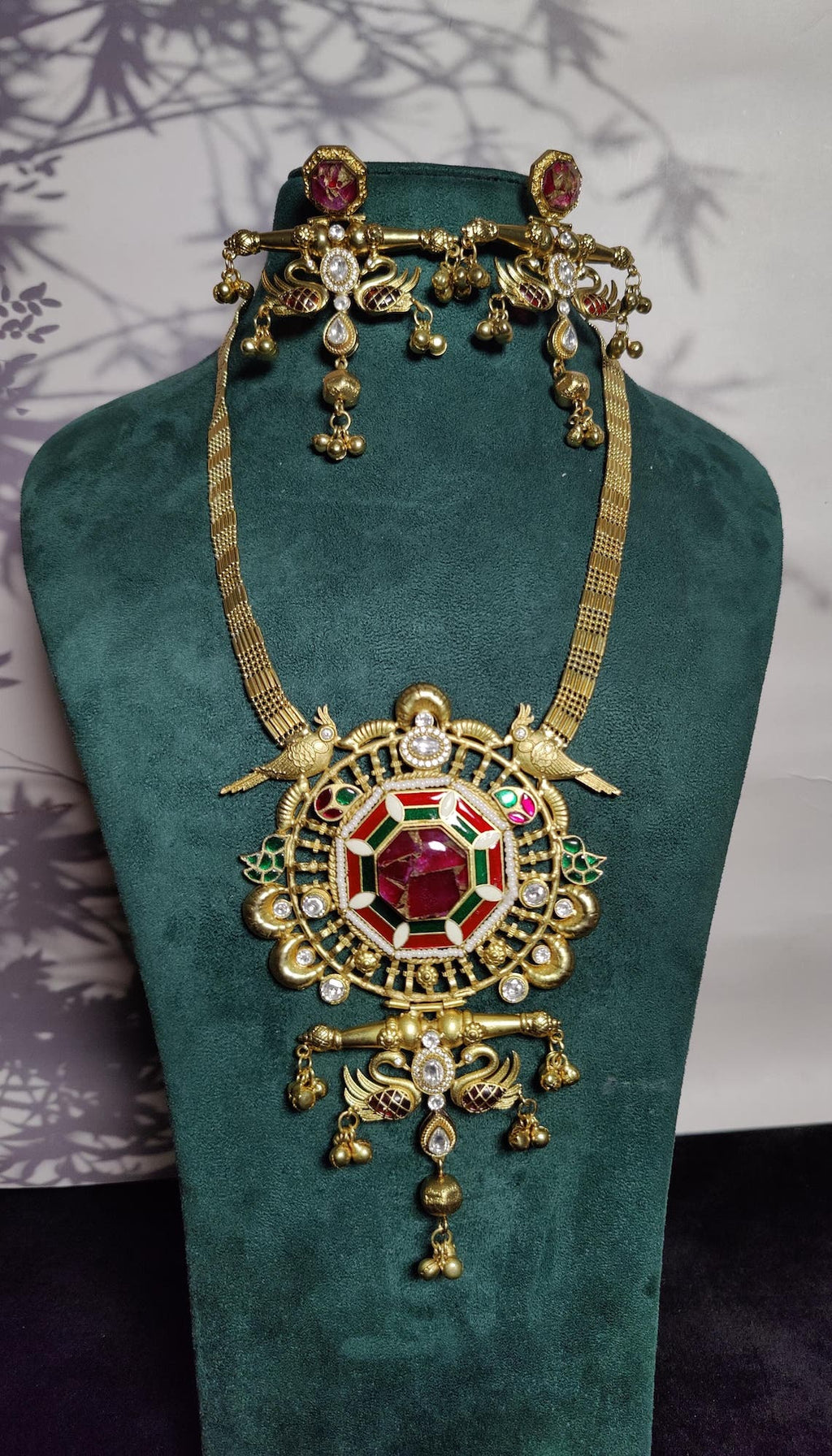 Ashok pendant - pink image 0