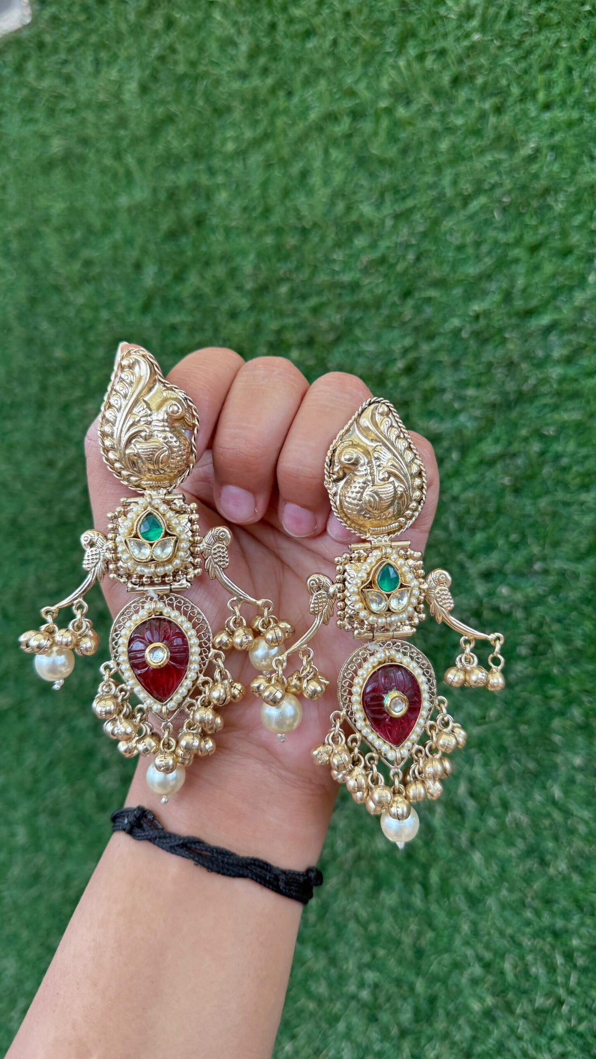 Ragini earrings-red colour image 0