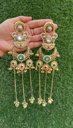 Nazia Earrings - White and Green image