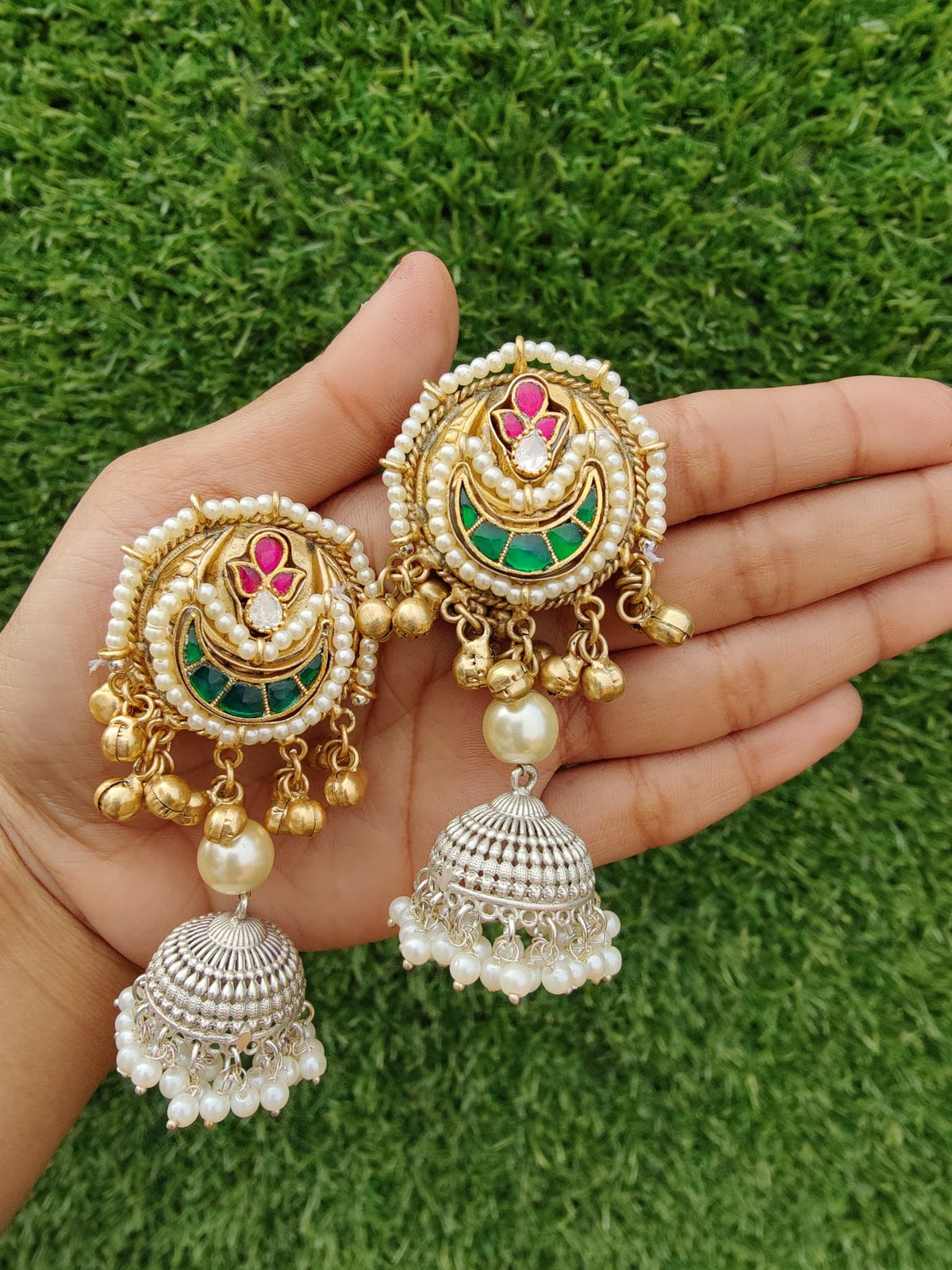 Small dual tone jhumki image 0