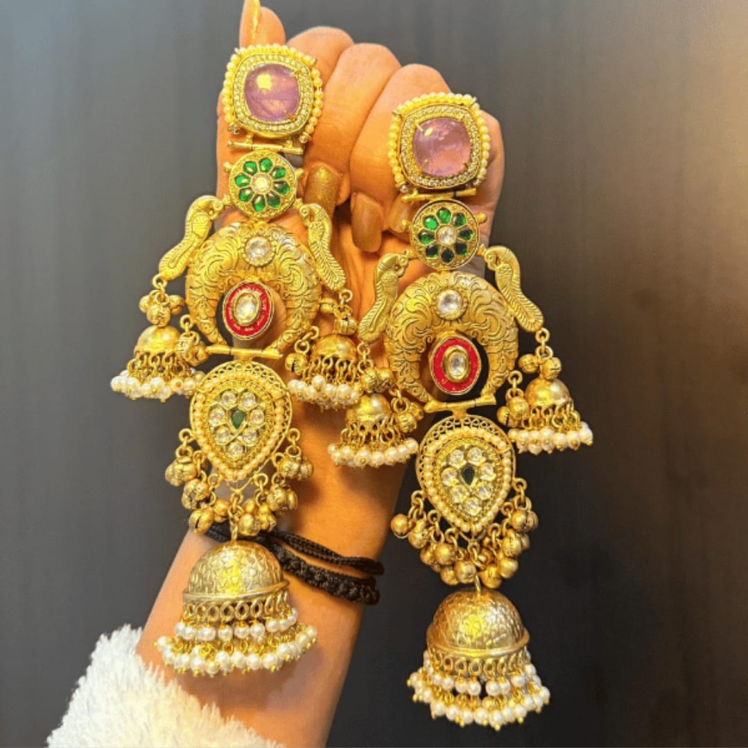 Neha earrings - Purple image