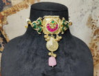 Ishani choker - dark green image 0