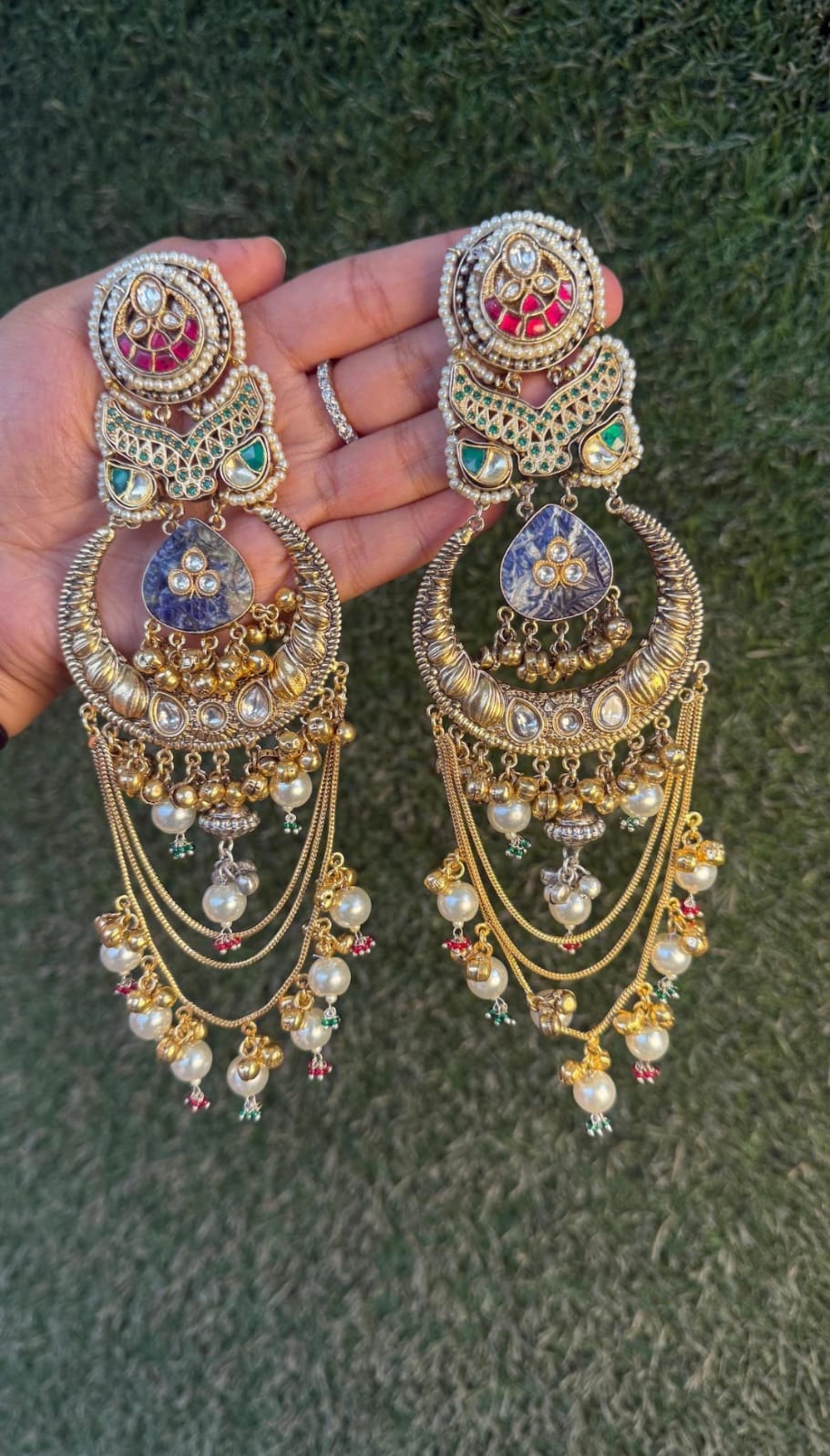 Soha Earrings - Purple image