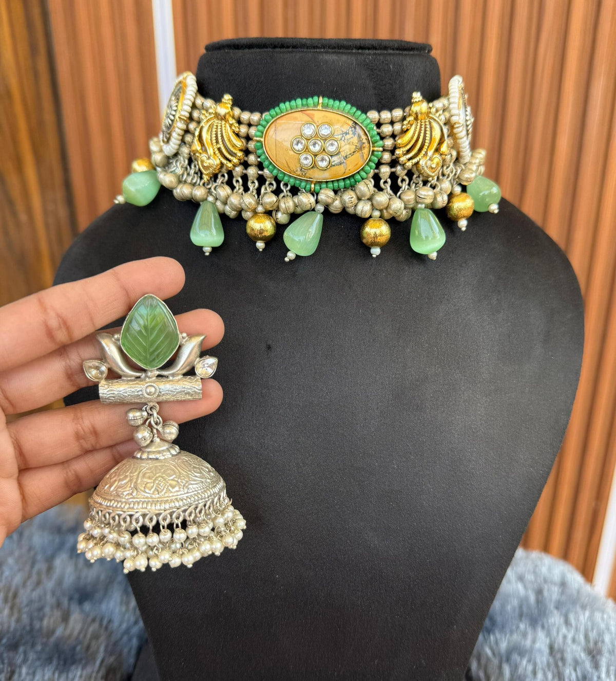 Pihu choker with earrings image 0