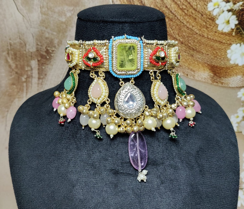 Mayuri choker - yellow image 0