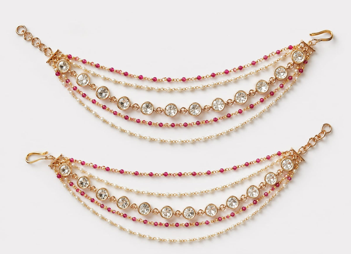 Pearl Kaan chain - Pink image