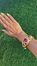 Red stone handcuff image 1