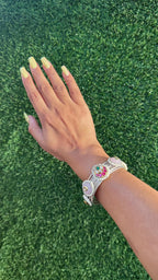 silver pink handcuff image 1
