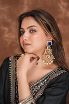 Amara earrings- Blue image 1