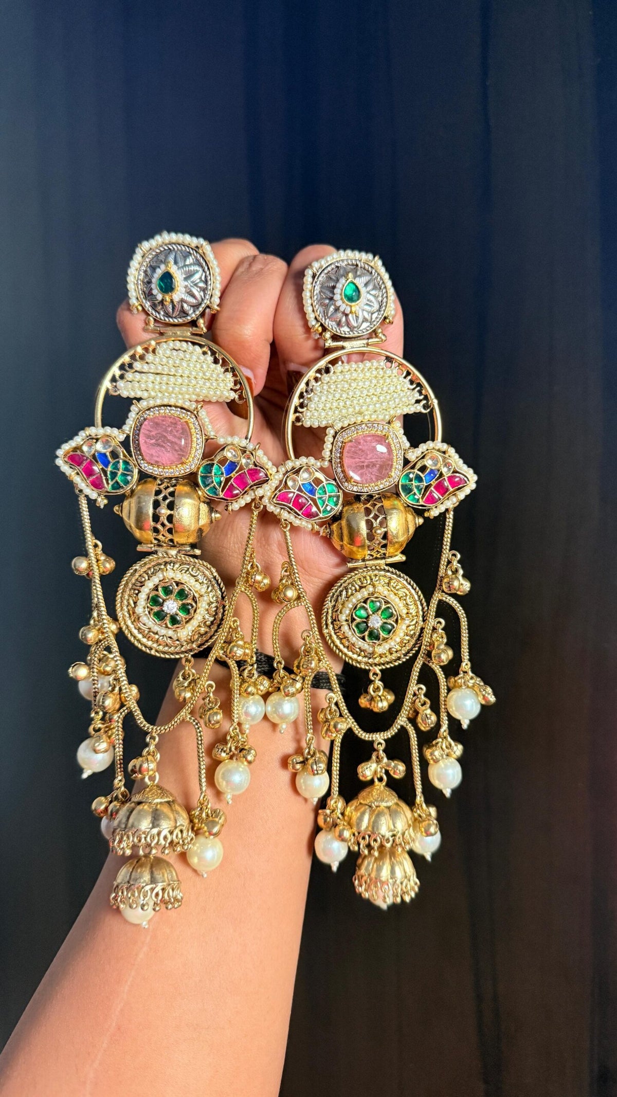 Anika earrings - pink image 0