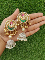 Small dual tone jhumki image 2